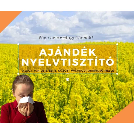 Orrmosó mellé ajándék nyelvtisztító